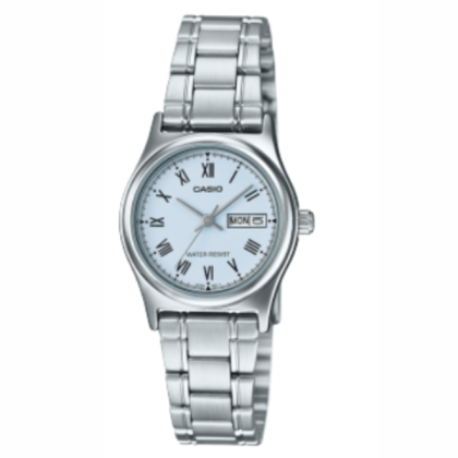 Casio General LTP-V006D-2B Quartz Silver-Tone Stainless Steel Women's Watch 